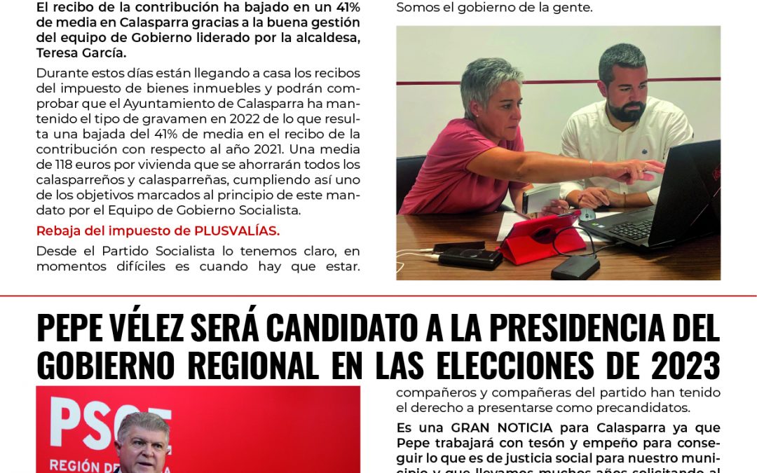 CALASPARRA SOCIALISTA. Boletín informativo nº2