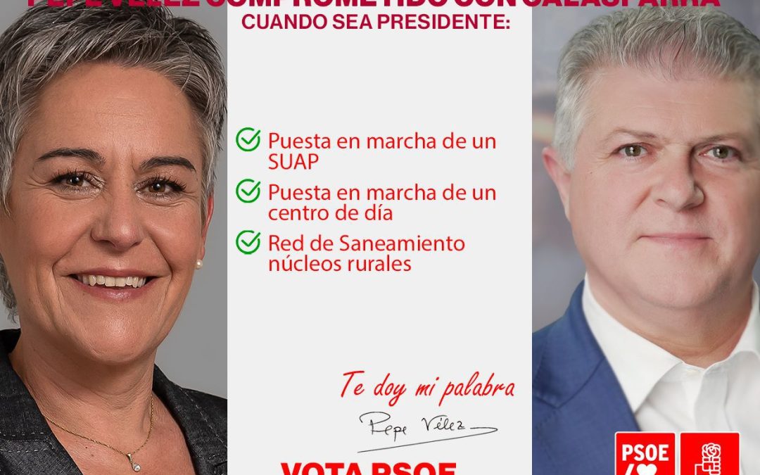 PEPE VÉLEZ, COMPROMETIDO CON CALASPARRA