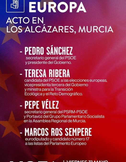 PEDRO SÁNCHEZ VISITA LA REGIÓN DE MURCIA
