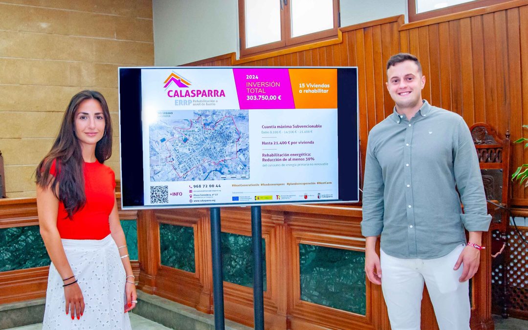 El Ayuntamiento de Calasparra lanza ayudas de rehabilitación de viviendas para mejorar la eficiencia energética